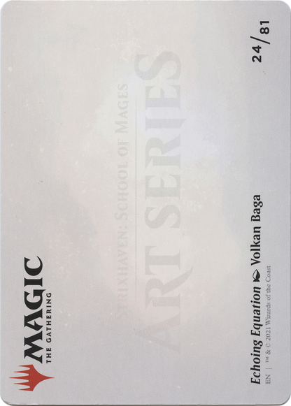 Echoing Equation // Echoing Equation (ASTX-024) (Borderless) [Strixhaven Art Series] Foil