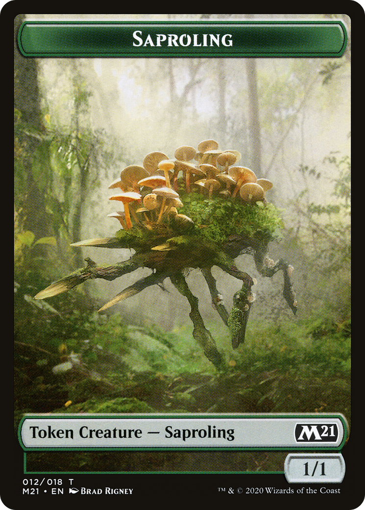 Saproling (TM21-012) [Core Set 2021 Tokens] Foil