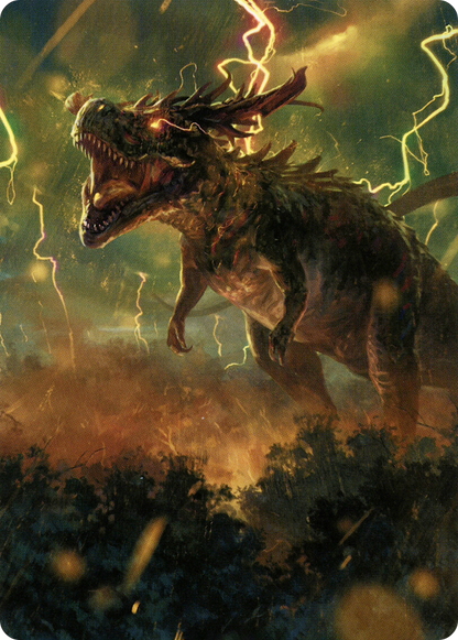 Thrasta, Tempest's Roar // Thrasta, Tempest's Roar (AMH2-042) (Borderless) [Modern Horizons 2 Art Series] Foil