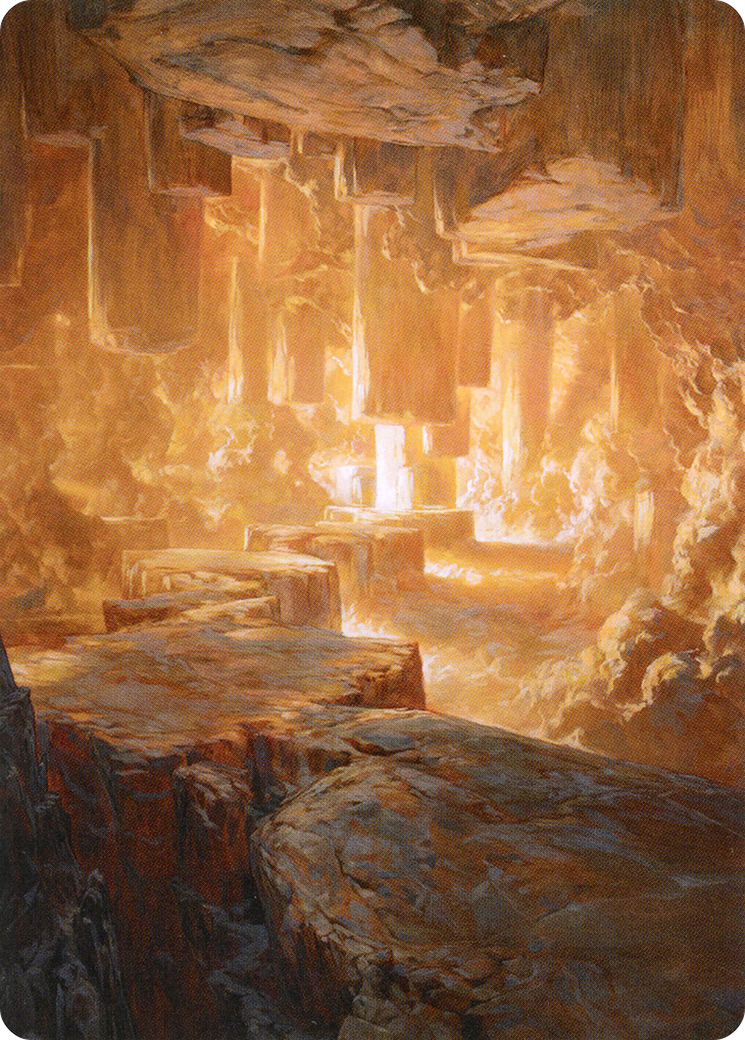 Pillarverge Pathway // Pillarverge Pathway (AZNR-028) (Borderless) [Zendikar Rising Art Series] Foil