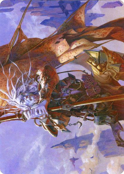 Sea Gate Banneret // Sea Gate Banneret (AZNR-043) (Borderless) [Zendikar Rising Art Series] Foil