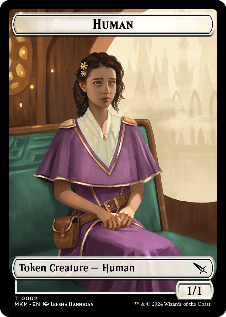 Human (TMKM-002) [Murders at Karlov Manor Tokens]