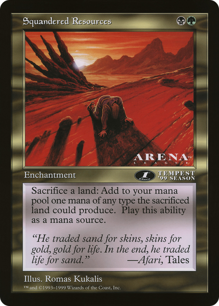 Squandered Resources (OLEP-069) [Oversized League Prizes]