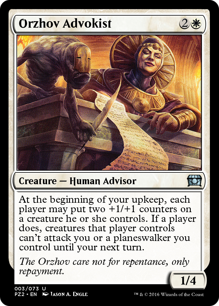 Orzhov Advokist (PZ2-003) [Treasure Chest] Foil