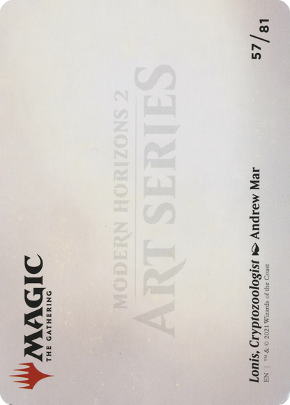 Lonis, Cryptozoologist // Lonis, Cryptozoologist (AMH2-057) (Borderless) [Modern Horizons 2 Art Series] Foil
