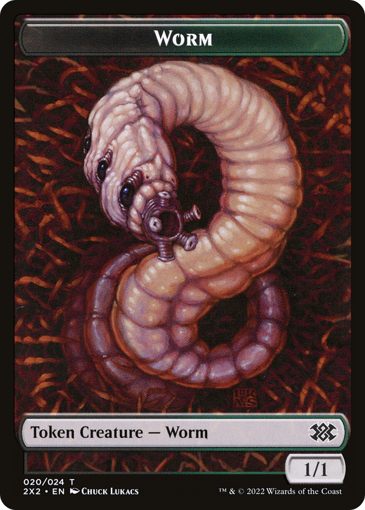 Worm (T2X2-020) [Double Masters 2022 Tokens] Foil