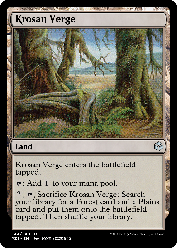 Krosan Verge (PZ1-144) [Legendary Cube Prize Pack]