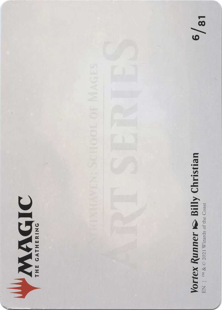 Vortex Runner // Vortex Runner (ASTX-006) (Borderless) [Strixhaven Art Series] Foil