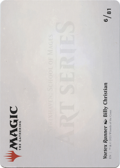 Vortex Runner // Vortex Runner (ASTX-006) (Borderless) [Strixhaven Art Series]