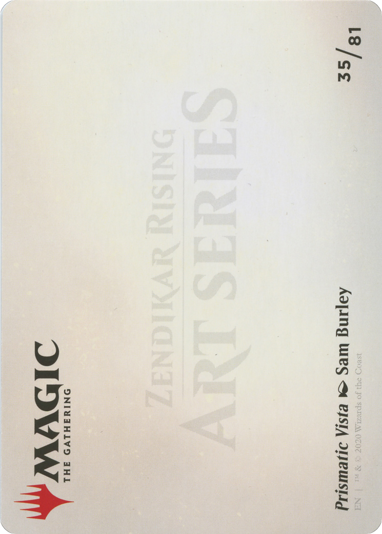 Prismatic Vista // Prismatic Vista (AZNR-035) (Borderless) [Zendikar Rising Art Series]