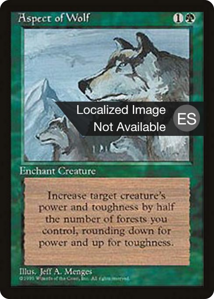 Aspect of Wolf (4BB-233) [Fourth Edition Foreign Black Border]