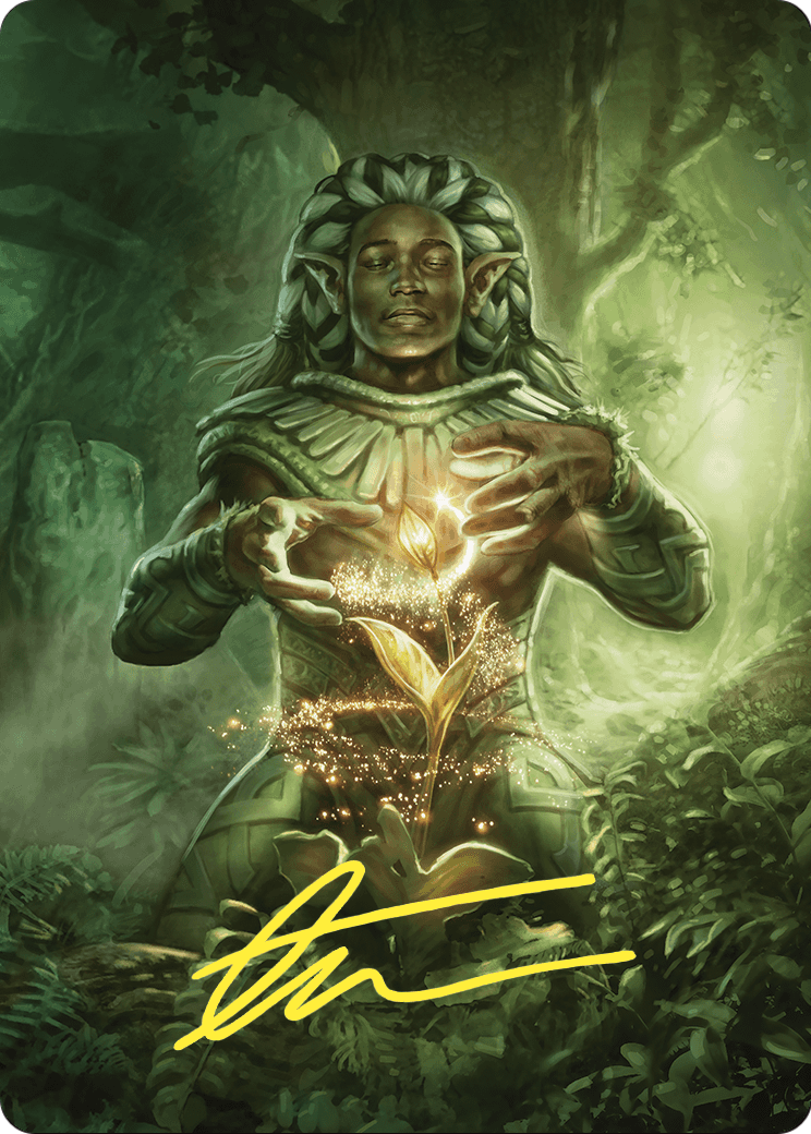 Elvish Mystic // Elvish Mystic (ACMM-041) (Borderless) [Commander Masters Art Series]
