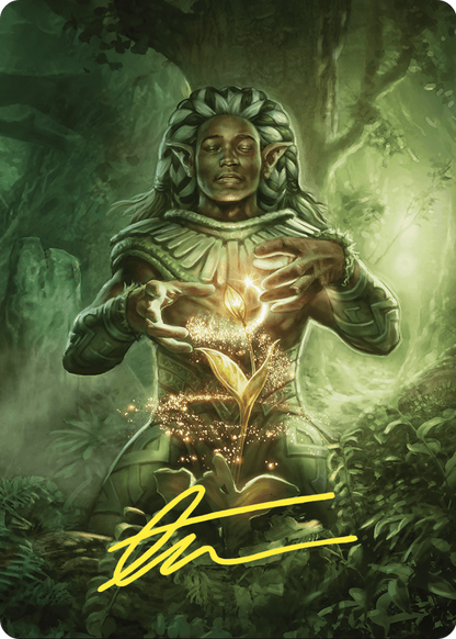 Elvish Mystic // Elvish Mystic (ACMM-041) (Borderless) [Commander Masters Art Series] Foil