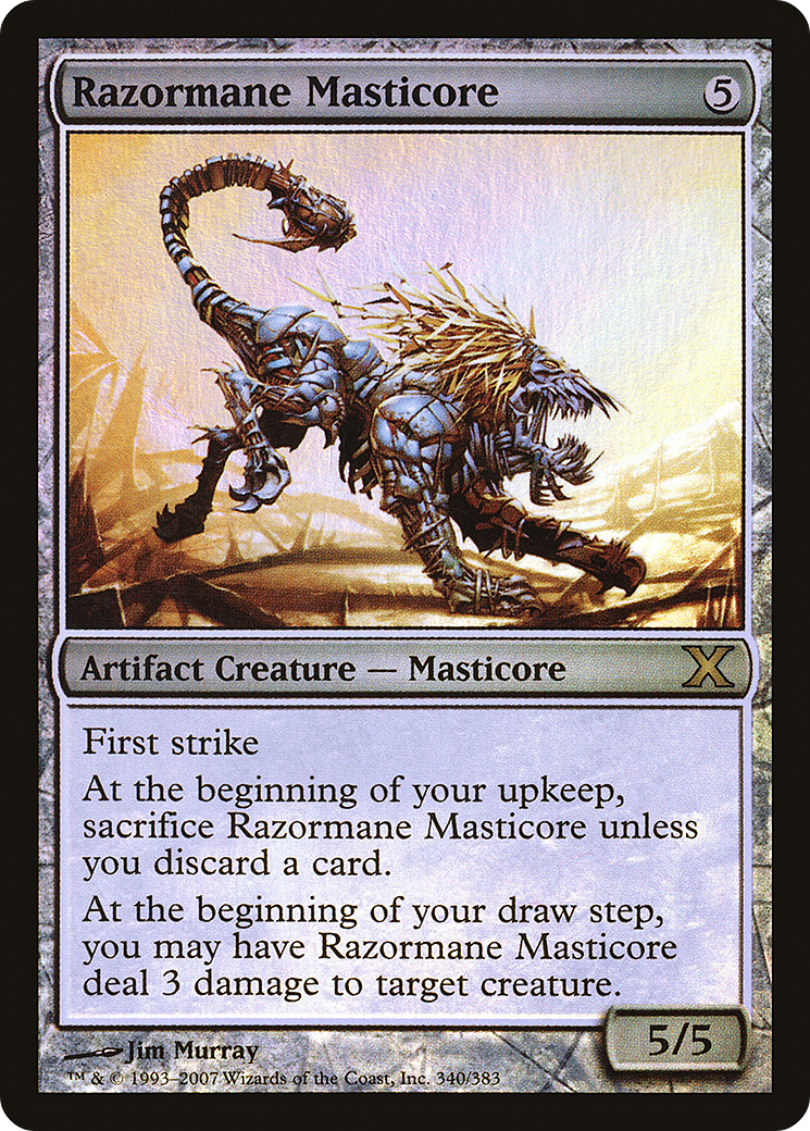 Razormane Masticore (10E-340★) [Tenth Edition] Foil