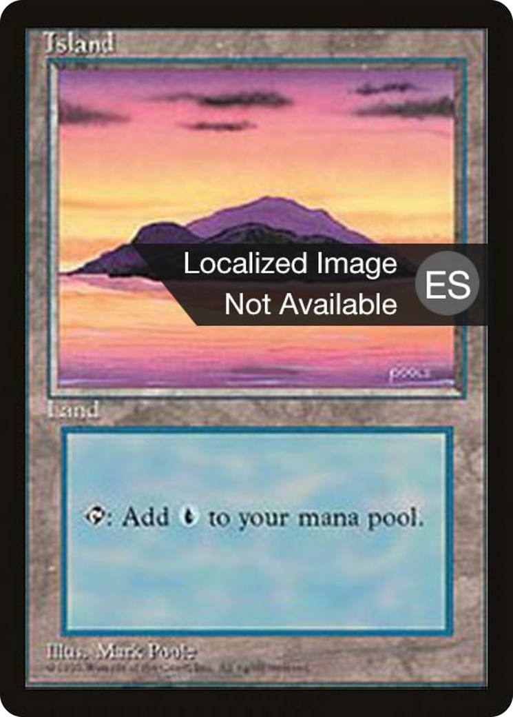 Island (A) (4BB-179) [Fourth Edition Foreign Black Border]