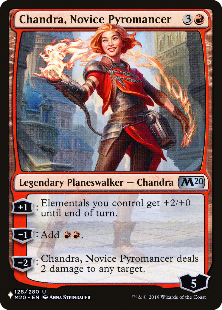 Chandra, Novice Pyromancer (LIST-128/280) [The List]