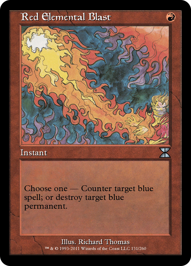 Red Elemental Blast (ME4-131) [Masters Edition IV] Foil