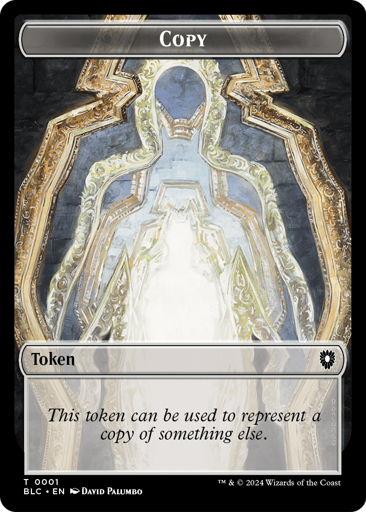 Copy (TBLC-001) [Bloomburrow Commander Tokens] Foil