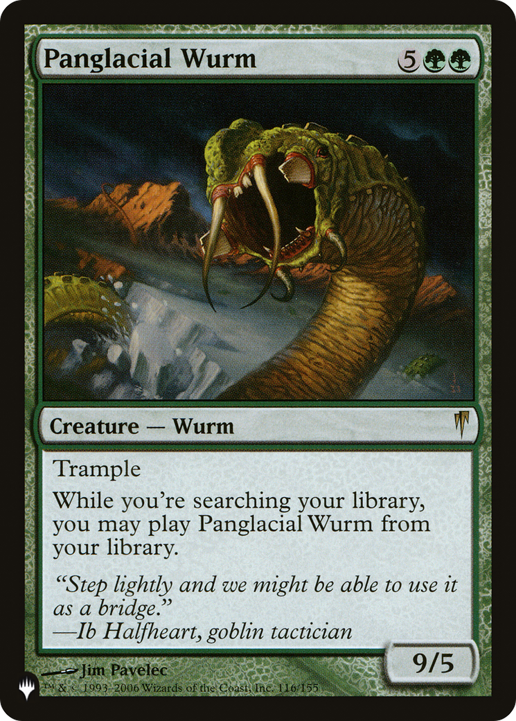 Panglacial Wurm (PLST-CSP-116) [The List] Foil