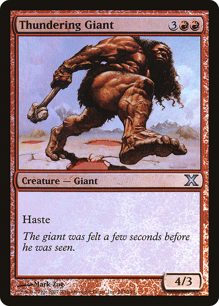 Thundering Giant (10E-243★) [Tenth Edition] Foil