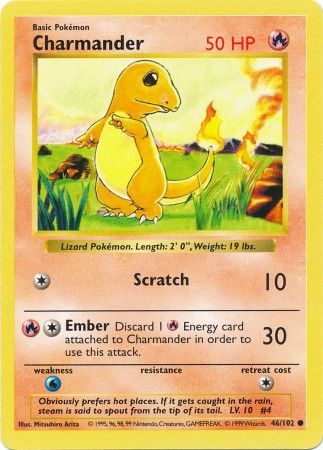 Salameche (46/102) [Set de base, édition sans ombre illimitée]