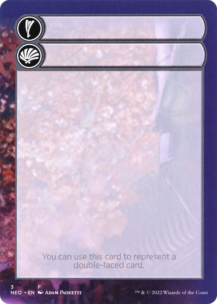 Double-Faced Substitute Card (SNEO-003) (Borderless) [Kamigawa: Neon Dynasty Substitute Cards]