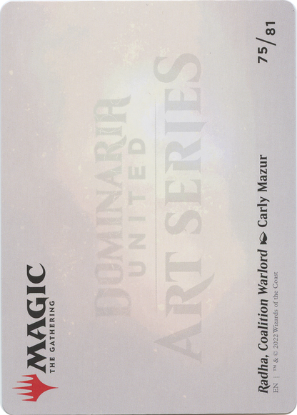 Radha, Coalition Warlord // Radha, Coalition Warlord (ADMU-075) (Borderless) [Dominaria United Art Series] Foil