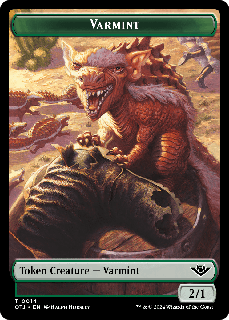 Varmint (TOTJ-014) [Outlaws of Thunder Junction Tokens]