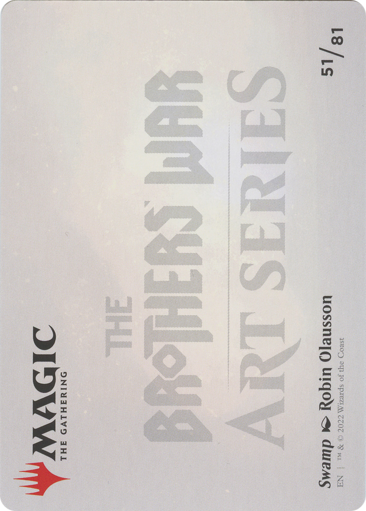 Swamp // Swamp (ABRO-051) (Borderless) [The Brothers' War Art Series] Foil