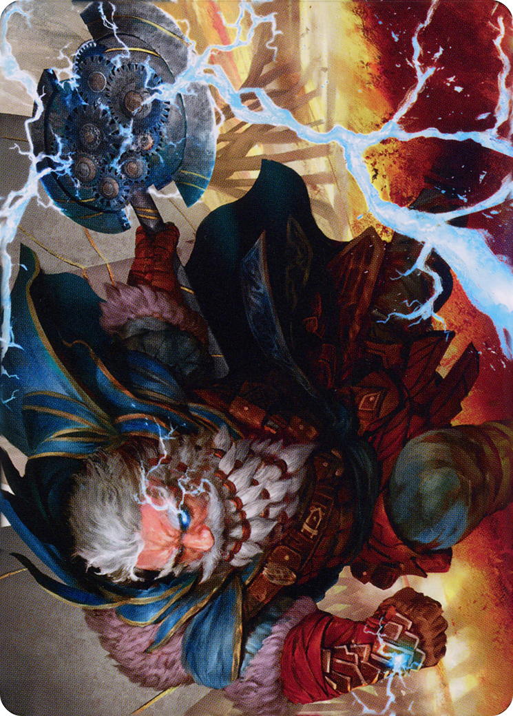 Electrostatic Infantry // Electrostatic Infantry (ADMU-030) (Borderless) [Dominaria United Art Series] Foil