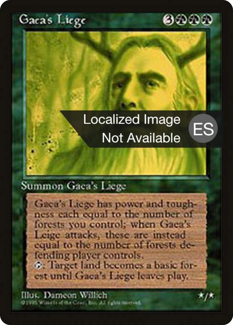 Gaea's Liege (4BB-131) [Fourth Edition Foreign Black Border]