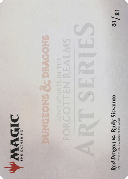 Red Dragon // Red Dragon (AAFR-081) (Borderless) [Adventures in the Forgotten Realms Art Series] Foil