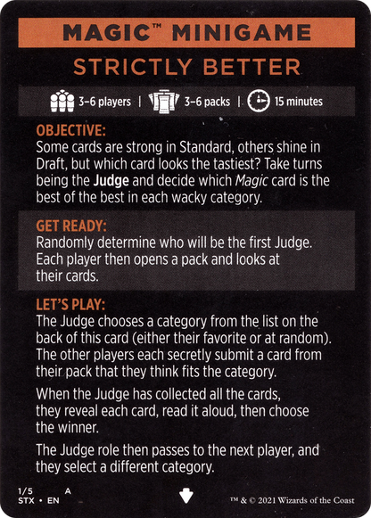 Strictly Better // Strictly Better (cont'd) (MSTX-001) [Strixhaven: School of Mages Minigames] Foil