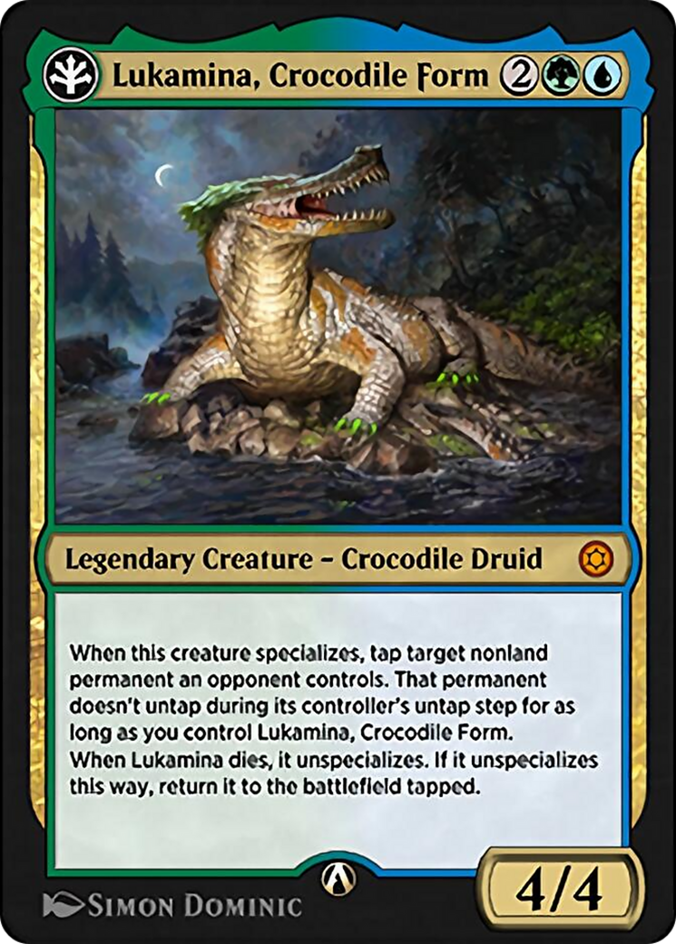 Lukamina, Crocodile Form (HBG-17U) [Alchemy Horizons: Baldur's Gate]