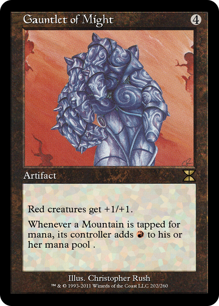 Gauntlet of Might (ME4-202) [Masters Edition IV] Foil