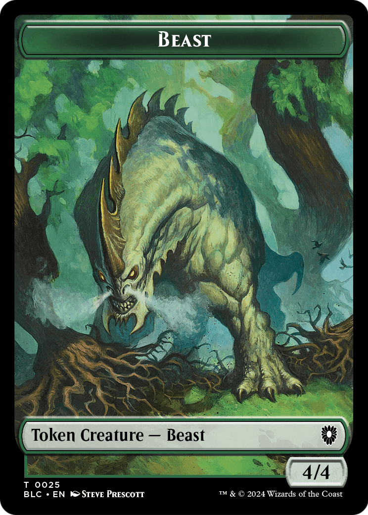 Beast (TBLC-025) [Bloomburrow Commander Tokens] Foil