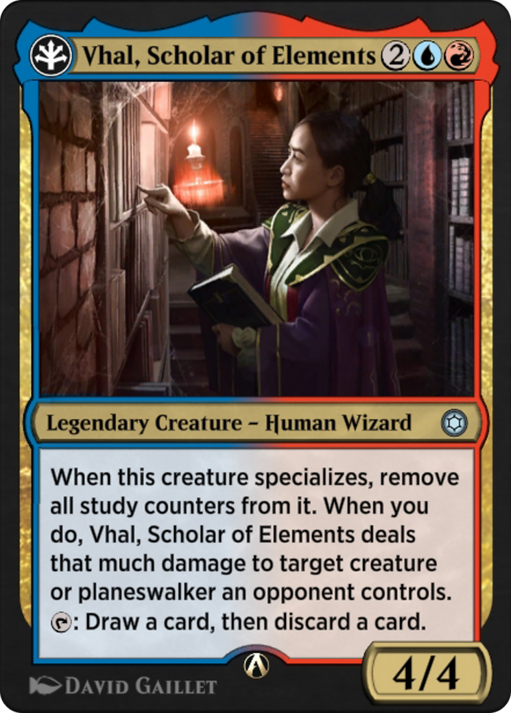 Vhal, Scholar of Elements (HBG-08R) [Alchemy Horizons: Baldur's Gate]