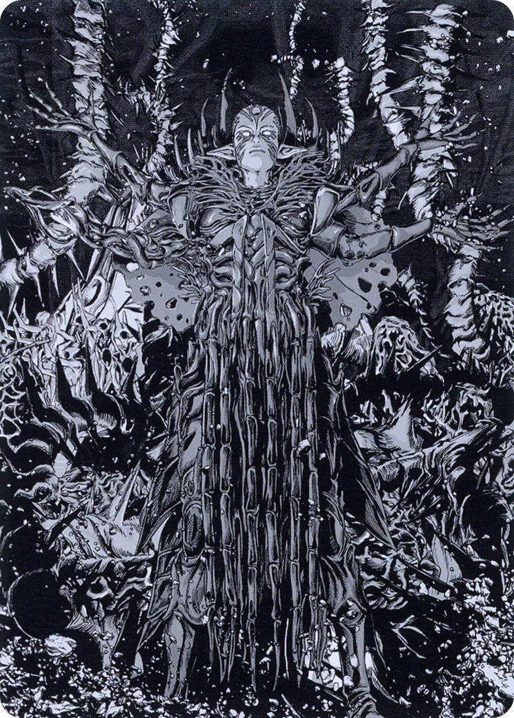 Nissa, Ascended Animist // Nissa, Ascended Animist (AONE-074) (Borderless) [Phyrexia: All Will Be One Art Series] Foil