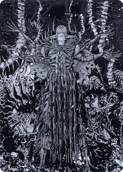 Nissa, Ascended Animist // Nissa, Ascended Animist (AONE-074) (Borderless) [Phyrexia: All Will Be One Art Series] Foil