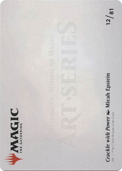 Crackle with Power // Crackle with Power (ASTX-012) (Borderless) [Strixhaven Art Series] Foil