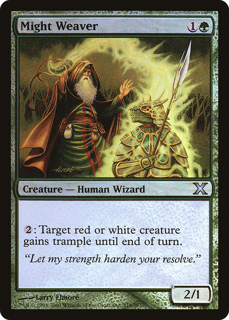 Might Weaver (10E-278★) [Tenth Edition] Foil