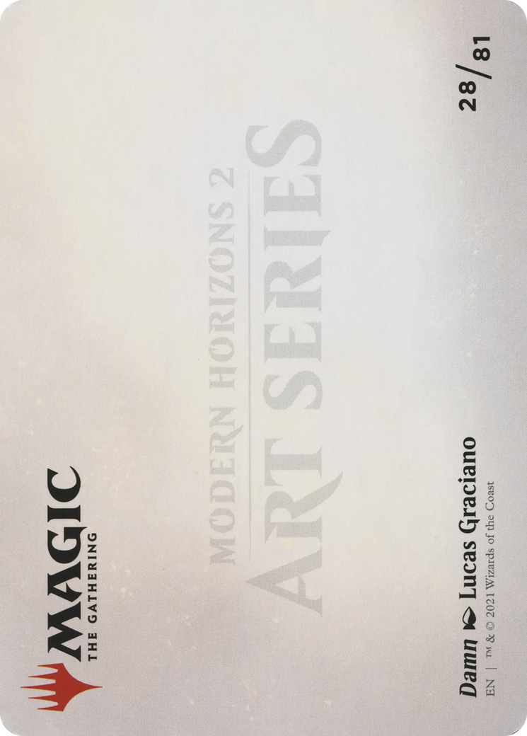 Damn // Damn (AMH2-028) (Borderless) [Modern Horizons 2 Art Series] Foil