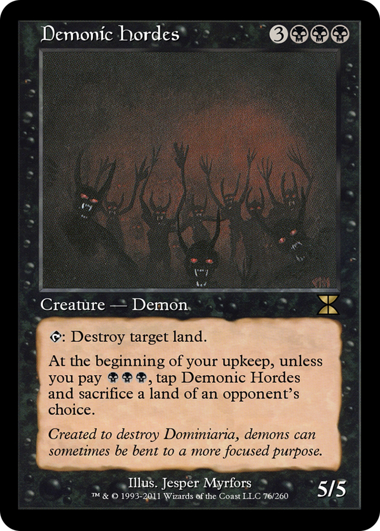 Demonic Hordes (ME4-076) [Masters Edition IV] Foil