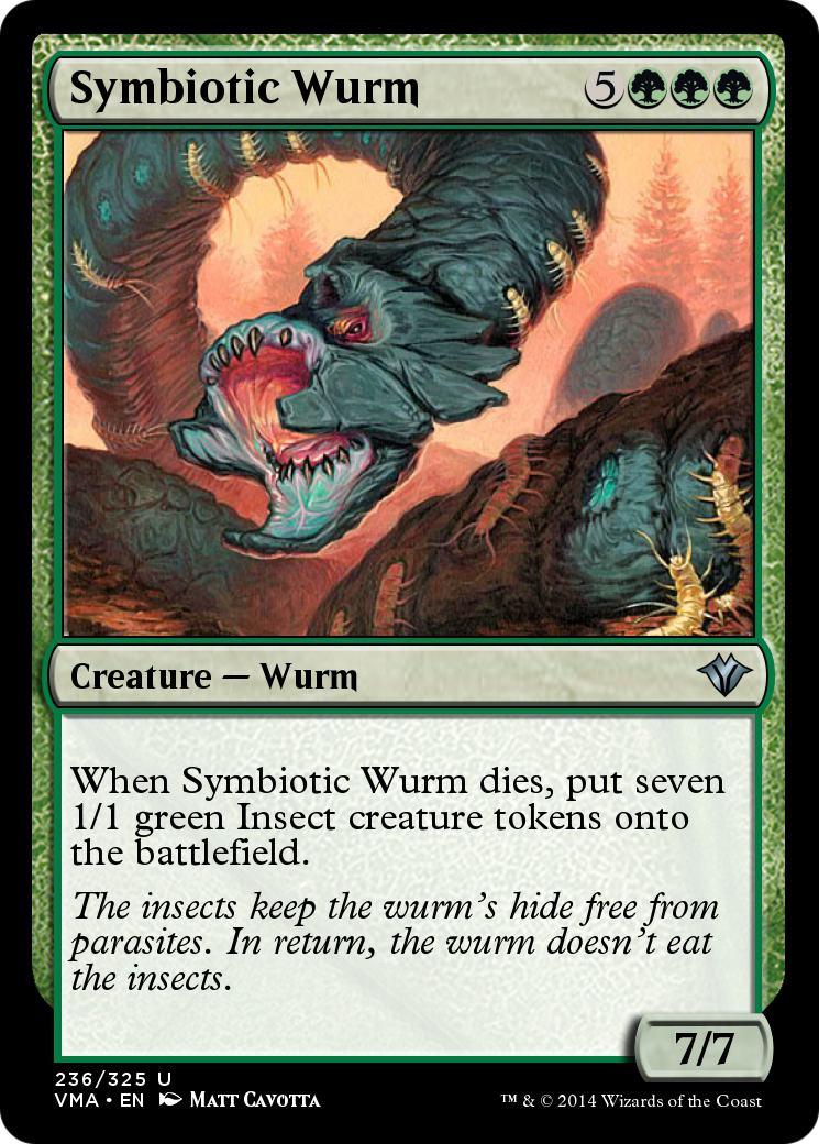 Symbiotic Wurm (VMA-236) [Vintage Masters] Foil