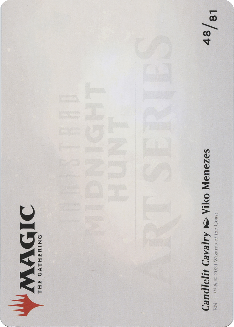 Candlelit Cavalry // Candlelit Cavalry (AMID-048) (Borderless) [Midnight Hunt Art Series] Foil
