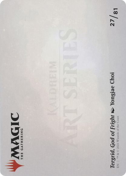 Tergrid, God of Fright // Tergrid, God of Fright (ASKHM-027) (Borderless) [Art Series: Kaldheim] Foil