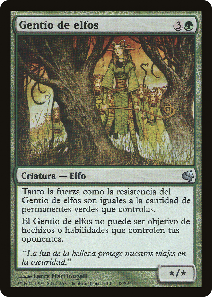 Drove of Elves (Spanish) - "Gentio de elfos" (PS11-128) [Salvat 2011]