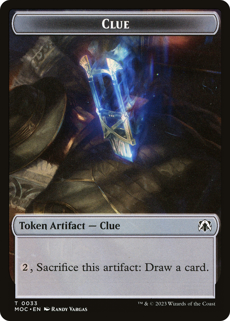 Clue (TMOC-033) [March of the Machine Commander Tokens]