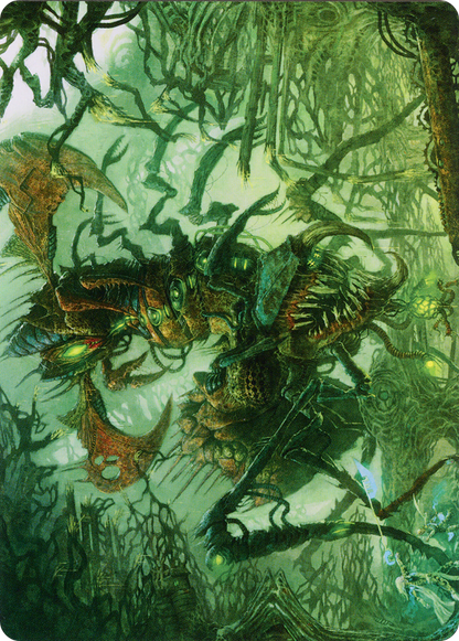 Skyscythe Engulfer // Skyscythe Engulfer (AONE-042) (Borderless) [Phyrexia: All Will Be One Art Series] Foil