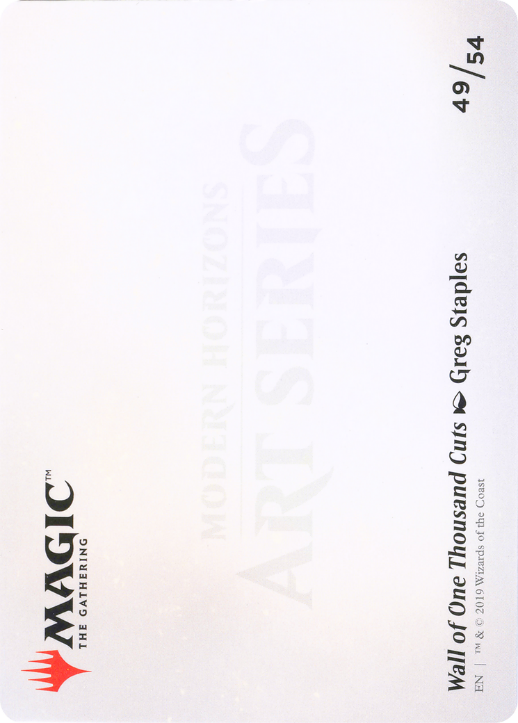 Wall of One Thousand Cuts // Wall of One Thousand Cuts (AMH1-049) (Borderless) [Modern Horizons Art Series]